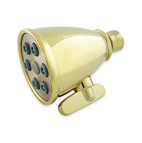 Fire Hydrant Presidental 6 Jet 2-15/16-Inch Round Adjustable Old Fashioned Cross Pattern Jet Spray Brass Shower Head