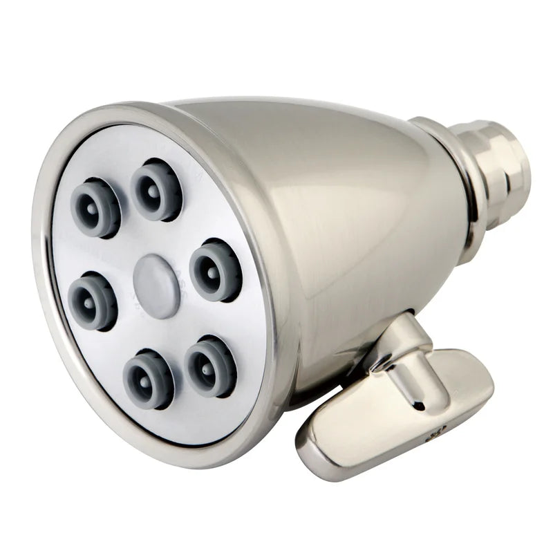 Fire Hydrant Presidental 6 Jet 2-15/16-Inch Round Adjustable Old Fashioned Cross Pattern Jet Spray Brass Shower Head