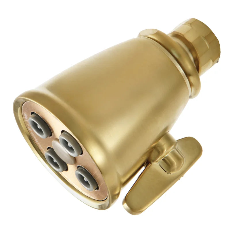 Fire Hydrant Symphony 4 Jet 2-5/16-Inch Round Adjustable Jet Spray Brass Shower Head